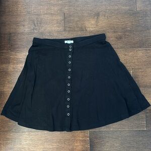 Black mini skirt